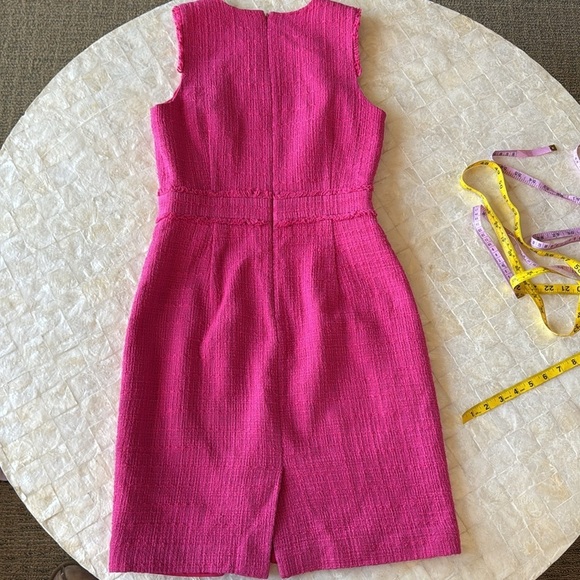 J. Crew Pink Tweed Sheath Dress like NEW - Picture 6 of 9